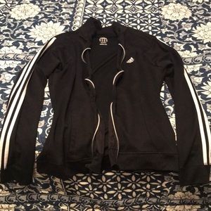 Black adidas zip up jacket